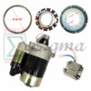 Power Products Electric Starter Flywheel Gear Dynamo Rectifier for 186F 186FE 406CC 186FA 186FAE 418CC Diesel Engines Compatible with Yanmar L100 10HP 186F Engine - Image 2