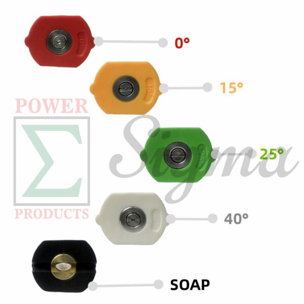 5PCS Spray Nozzle Tips For A-iPower 2700 2800 PSI 2.3 2.4 GPM Pressure Washer For All Power 2400 3200 PSI 2.5 2.6 GPM Pressure Washer… - Image 2
