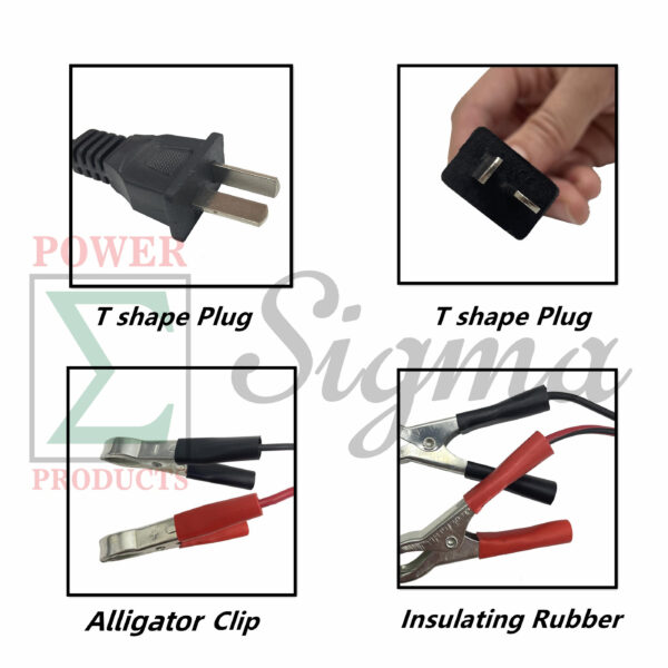 12V DC T-Plug 15AWG 4.16ft Battery Charging Cable 8-15A for Sportsman GEN7500DF GEN4000DF GEN4000TRI GEN4000 With CO Detector For 2200W 3500W 7000W Dual Fuel Inverter Generator for Honda EU1000i EU2200i EU3000i - Image 4