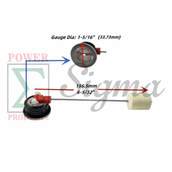 Fuel Gauge Meter and Tank Vent Roll Over Valve Replace Generac 0H9005 & 0J7921 GP5500 GP6500 RS5500 RS7000E RS8000E For Champion 6250 6500 7500 7850 8000 8500 8750 9500 Watts Generator - Image 2