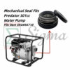 Heavy Duty Silicon Carbide Mechanical Shaft Seal for Predator 3" Inch 301cc Full-Trash Water Pump Fits SKU 56718 For Honda 3" In. WT30XK4A 4" In. WT40XK3A Construction Full Trash Pump - Image 3