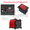 2PCS Electric Start Off Momentary Rocker Switch for Predator 3500 Watts Inverter Generator SKU 56720 63584 59137 for Generac 3500W IQ3500 Inverter Generator 7127 7723 - Image 2