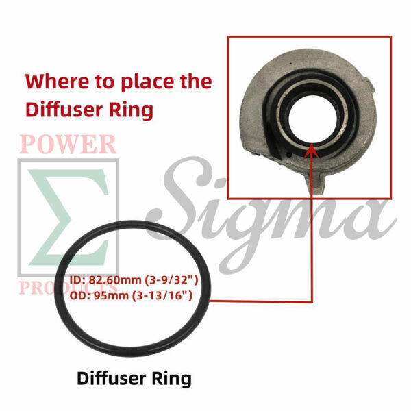 10PCS Gasket O-Ring Mechanical Seal For DuroMax XP904WP 9HP 427GPM 4 In. Gas Water Pump For Kipor Kama 4" In. 4-Inch 100MM 10HP 186F Diesel Water Pump KDP40 KDP40T - Image 7