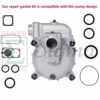 10PCS Pump Gasket and O-Ring Repair Kit for PREDATOR 3 in. 301cc Gas Engine Full-Trash Water Pump 23,000 GPH Replaces 56718 For Honda 3" In. 270cc Construction Full Trash Pump WT30XK4A - Image 2
