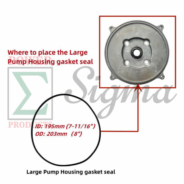 10PCS Pump Gasket O-Ring Mechanical Seal For Red Lion 2" IN. 4RLAG-2H 5RLAG-2L For DuroMax XP652WP 7HP For Generac 2" 6822 6919 For Champion 2-IN Semi-Trash Water Pump 100742 100113 - Image 8