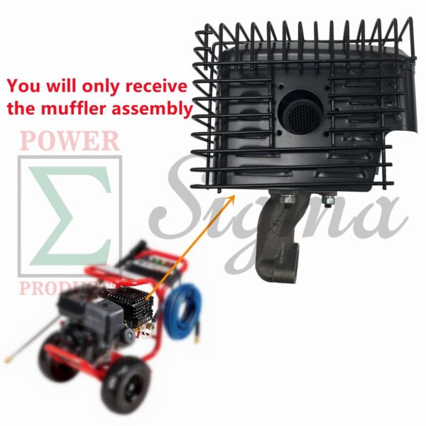 90 Degree Manifold and Muffler and Gasket For Predator 4400 PSI 4.2 GPM 13 HP 420cc Commercial-Duty Pressure Washer Replaces 71102 - Image 4