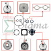 8PCS Gasket Seal Flapper Washer O-Ring Repair Kit For Predator Pacific Hydrostar 1 in. 79cc 99cc Clear Water Pump 63404 56161 for Stanley for Ironton for XtremepowerUS 1" inch 3HP Gas Engine Pump - Image 2