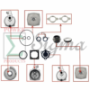 10PCS Gasket Flapper O-Ring Mechanical Seal Kit For Predator Pacific Hydrostar 1 in. 79cc 99cc Clear Water Pump 63404 56161 for Stanley for Ironton for XtremepowerUS 1" inch 3HP Gas Engine Water Pump - Image 3