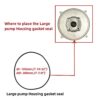 8PCS Gasket Seal Flapper Washer O-Ring Repair Kit For Predator 2" in. 212cc Semi-Trash Water Pump 63405 56160 For Pacific HydroStar 2" IN 212cc 61986 68375 69774 Water Pump - Image 6