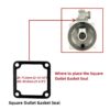 8PCS Gasket Seal Flapper Washer O-Ring Repair Kit For Predator 2" in. 212cc Semi-Trash Water Pump 63405 56160 For Pacific HydroStar 2" IN 212cc 61986 68375 69774 Water Pump - Image 8