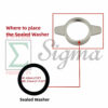 8PCS Gasket Seal Flapper Washer O-Ring Repair Kit For Predator Pacific Hydrostar 1 in. 79cc 99cc Clear Water Pump 63404 56161 for Stanley for Ironton for XtremepowerUS 1" inch 3HP Gas Engine Pump - Image 8