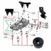 Frame Shock Absorbing Seat and Anti-Vibration Mounts with Bolts- Replacement for PREDATOR Some Inverter Generator Surge 2000 Watt Diagram Part Ref#28 29 - Image 2