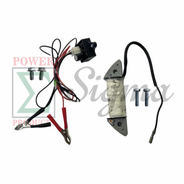 Charging Coil and Rectifier/Voltage Regulator with Charging Clips and Bolts to Prevent Battery Overcharge for Gas Engine Electric Start Upgrades