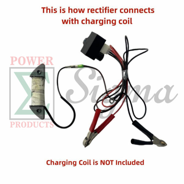 Rectifier/Voltage Regulator with Charging Clips and Bolts to Prevent Battery Overcharge for Gas Engine Electric Start Upgrades - Image 3