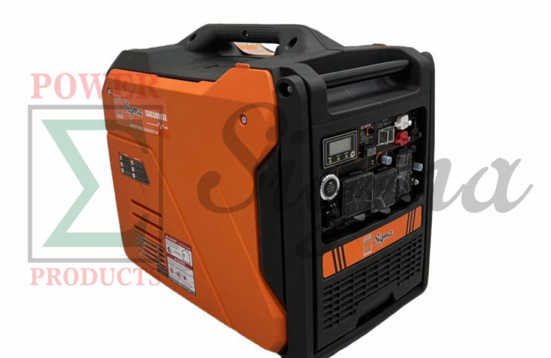 Sigma 6500 Watts Inverter Gas Generator Super Quiet CO Alert Parallel Ready