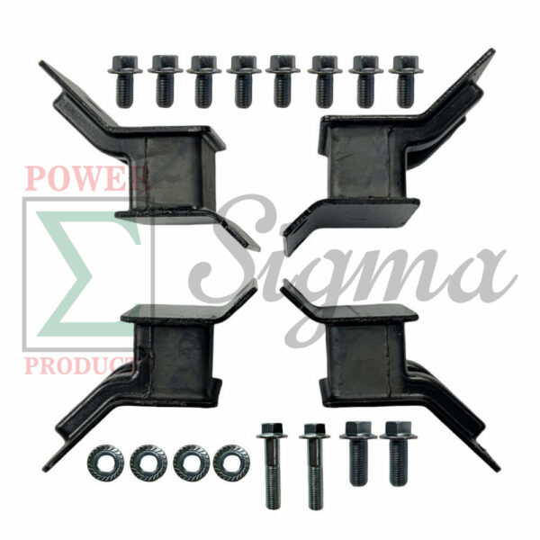 4PCS Heavy-Duty Anti-Vibration Mounts with Bolts & Nuts for DuroMax 15000W Generators – Fits XP15000HXT and XP15000HX Models