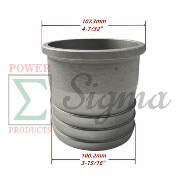 4" Inch Female Hose Connector with NPT Thread / Pin Lug / Hose Shank / Coupling with O-ring Seal - Image 3