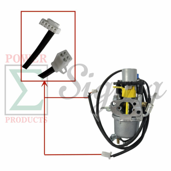 Carburetor Assembly with Stepper Motor, Gaskets & Fuel Line for Predator 5000 Watts Dual-Fuel Inverter Generator (Fits SKU 71367, 70143) - Image 3