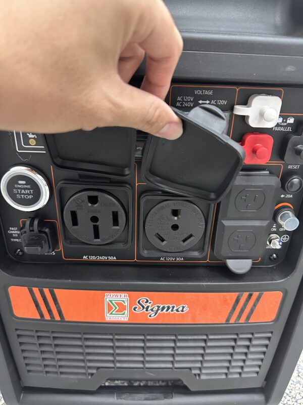 Sigma Dual Fuel 6500 Watts Inverter Generator Super Quiet CO Alert Parallel Ready - Image 4