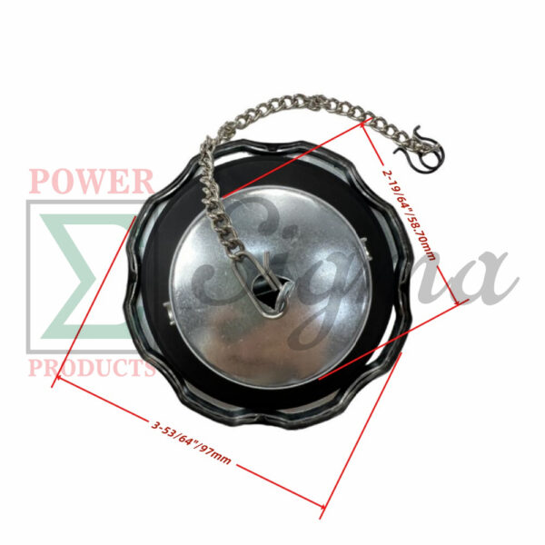 Fuel Tank Cap with Chain for PREDATOR Inverter Generators 4550-Watt Surge 3650W Running (SKU# 59192, 59189, 59303) - Image 2