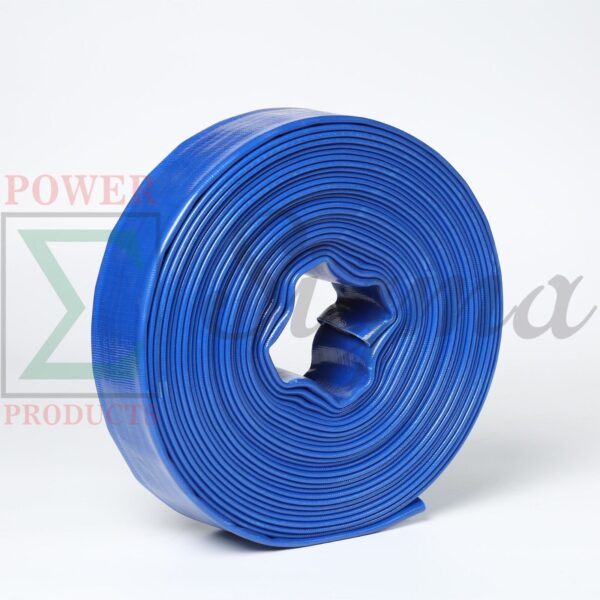 8" In Dia x 100 ft Heavy Duty Flat Lay Sump Pump Discharge and Backwash PVC Hose 4 Bar - Image 2