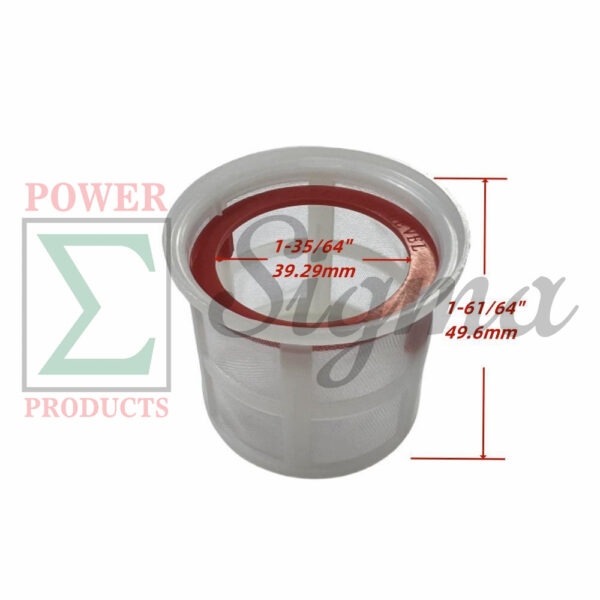 Fuel Strainer with Level Mark- Compatible Replacement for PREDATOR Open Frame Inverter Generators 8750W Surge / 7000W Running (SKU# 71340, 59190) - Image 3