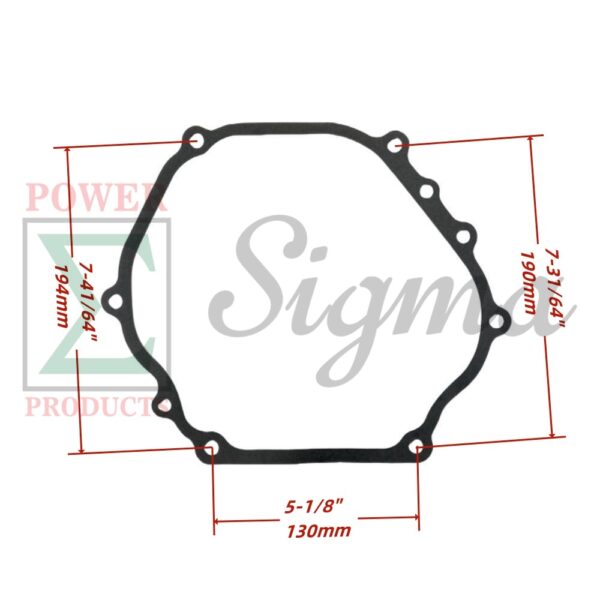 Gaskets for Carburetor Muffler Cylinder Head Crankcase Cover and Oil Seals for PREDATOR Open Frame Inverter Generators 8750W Surge / 7000W Running (SKU# 71340, 59190) - Image 3