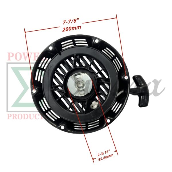 Recoil Starter with Handle & Bolts - Compatible Replacement for PREDATOR Open Frame Inverter Generators 8750W Surge / 7000W Running (SKU# 71340, 59190) - Image 2