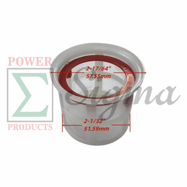 Fuel Strainer with Level Mark- Compatible Replacement for PREDATOR Open Frame Inverter Generators 8750W Surge / 7000W Running (SKU# 71340, 59190) - Image 2