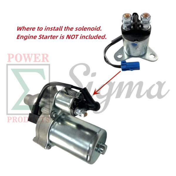 Engine Starter Solenoid with bolts- Compatible Replacement for PREDATOR Open Frame Inverter Generators 8750W Surge / 7000W Running (SKU# 71340, 59190) - Image 3