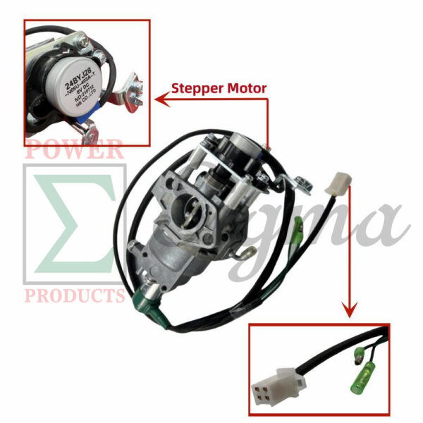 Carburetor with gaskets and fuel line--Compatible Replacement for PREDATOR Open Frame Inverter Generators 8750W Surge / 7000W Running (SKU# 71340, 59190) - Image 3