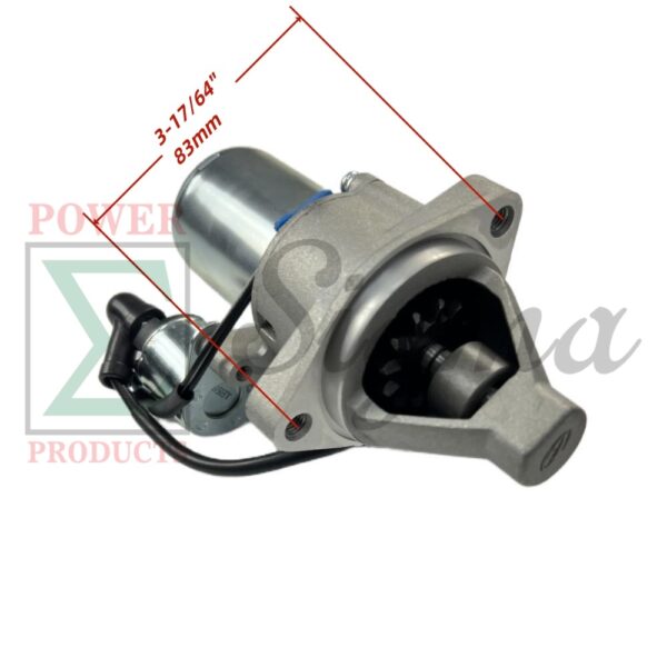 Engine Starter Motor with solenoid- Compatible Replacement for PREDATOR Open Frame Inverter Generators 8750W Surge / 7000W Running (SKU# 71340, 59190) - Image 2