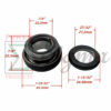 Heavy-Duty Silicon Carbide Mechanical Seal for Predator 3” IN 290GPM Semi-Trash Water SKU# 63406 56162 for Predator 2” IN 158GPM Water Pump SKU# 63405 56160 by 212cc Engine - Image 3