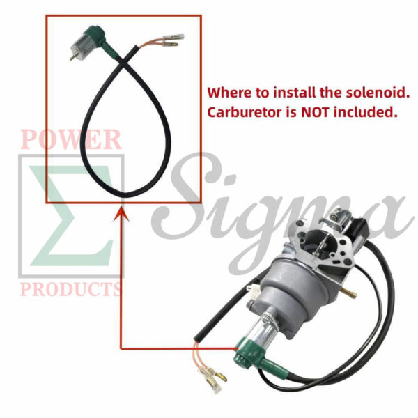 Solenoid on Carburetor Replacement for PREDATOR Inverter Generators 9500-Watt Surge / 7600-Watt Running (SKU# 71365, 59188) - Image 2