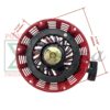 Recoil Starter with Handle & Bolts -- Compatible Replacement for PREDATOR Inverter Generators 9500-Watt Surge / 7600-Watt Running (SKU# 71365, 59188) - Image 2