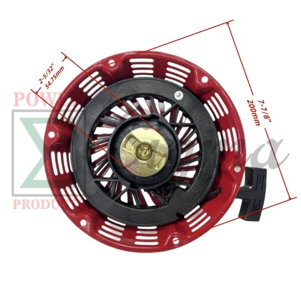 Recoil Starter with Handle & Bolts -- Compatible Replacement for PREDATOR Inverter Generators 9500-Watt Surge / 7600-Watt Running (SKU# 71365, 59188) - Image 2