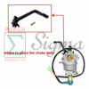Choke Lever on Carburetor for Predator 6500/5500 8750/7000 9000/7250 Watts 420cc Non-Inverter Gas Generator for Generac GP5000 GP5500 GP6500 GP7500E GP8000E for Westinghouse WGen6000 WH6000S WH7500v WGen7500s - Image 2