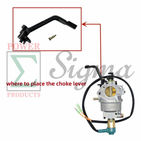 Choke Lever on Carburetor for Predator 6500/5500 8750/7000 9000/7250 Watts 420cc Non-Inverter Gas Generator for Generac GP5000 GP5500 GP6500 GP7500E GP8000E for Westinghouse WGen6000 WH6000S WH7500v WGen7500s - Image 2