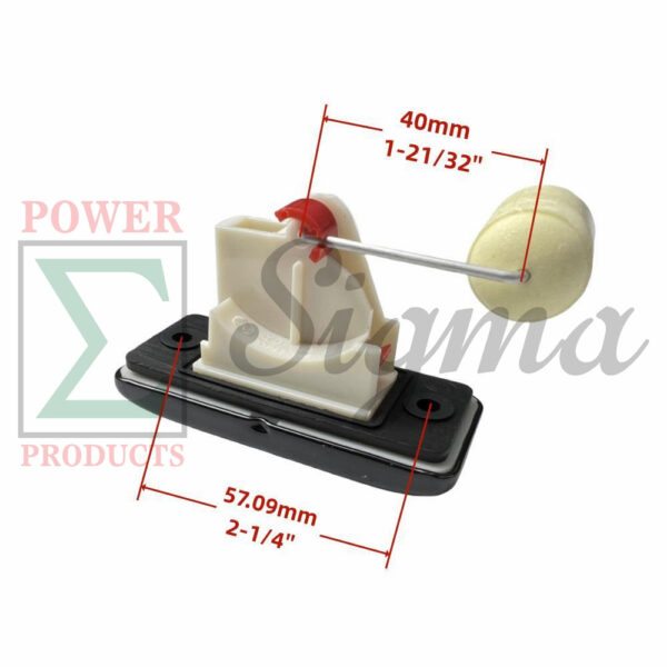 Rectangular Fuel Level Gauge Indicator for Predator 1800W 71341 59187 for Champion 1400/1800W 1200/1500W 79cc 80cc Non-Inverter Generator for Pulsar 3HP PG2200R for WEN 56160 1600W 98cc Generator - Image 2