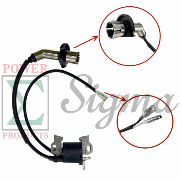 2-Wire Ignition Coil and Spark Plug for PREDATOR 9500-Watt Inverter Generator For DuroMax XP9000iH XP9500iH 459cc Dual Fuel Inverter Generator For GENMAX GM9000iE GM9000iED GM9000iEDC - Image 4