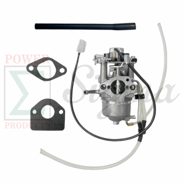 Carburetor with Stepper Motor, Gaskets, and Fuel Line for GENMAX GM3200i GM3300i 3200-Watt 3300-Watt 145cc Inverter Generators