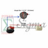 1-5/16” Diameter Push-in Fuel Level Gauge with 6-5/32”/156mm Arm for Champion 6250W Dual Fuel Generator 100592V for 6000W Generator with CO #201033 for 8750-Watt Open Frame Inverter Model #100520 - Image 2
