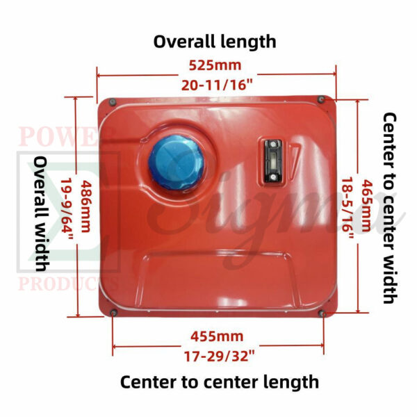 Fuel Tank with Fuel Cap and Fuel Gauge for PREDATOR Inverter Generator 9500-Watt Surge / 7600-Watt Running (SKU# 71365, 59188) - Image 2