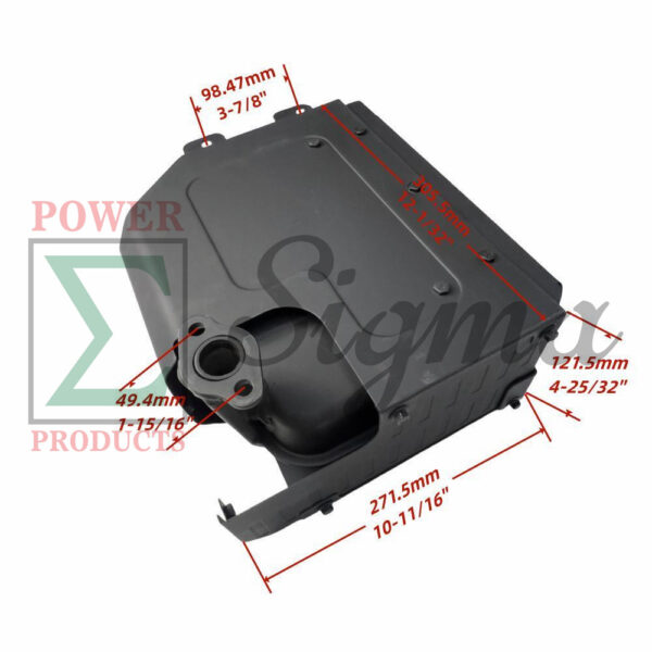 Muffler Assembly with Exhaust Pipe, Gasket and Bolts Compatible Replacement for PREDATOR Open Frame Inverter Generators 8750W Surge / 7000W Running (SKU# 71340, 59190) - Image 2