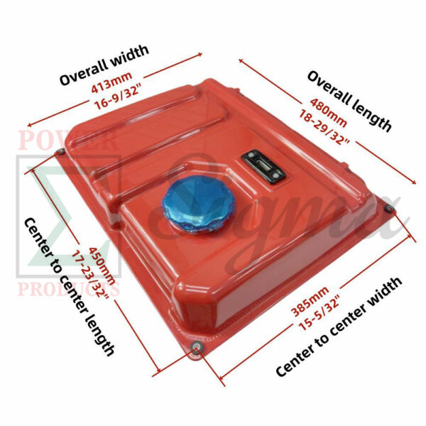 Fuel Tank with Fuel Cap, Fuel Gauge and Fuel Valve- Replacement for Predator Open Frame Inverter Generator 4550-Watt Surge 3650W Running (SKU# 59192, 59189, 59303) - Image 7