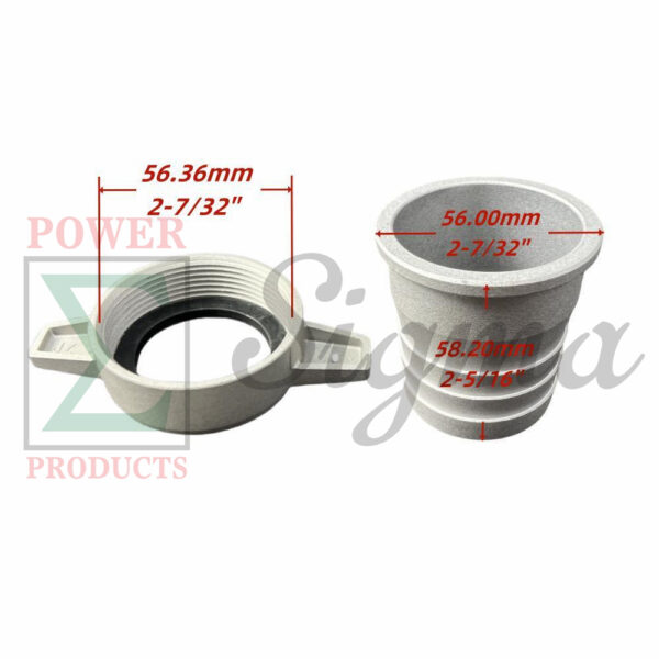 2" Inch Female Hose Connector Fitting with NPT Thread/Pin Lug/Hose Shank/Coupling with O-Ring Seal - Image 2