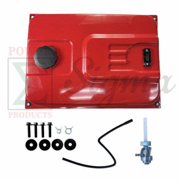 Heavy-Duty 30L Fuel Tank (G.W.15 lbs) with Bottom Vent for Predator Non-Inverter Generator 420cc – Fits 5000/6500W, 7000/8750W, 7250/9000W Models – Includes Bolts & Fuel Line, OEM-Quality
