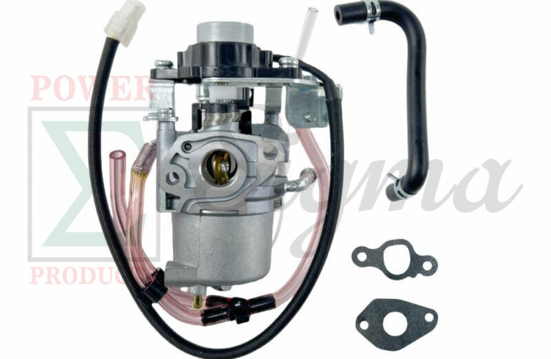 Carburetor Replacement with Stepper Motor, Gaskets & Fuel Line for Westinghouse iGen1500c Inverter Generator, 56cc Engine, 1000W Running / 1500W Peak