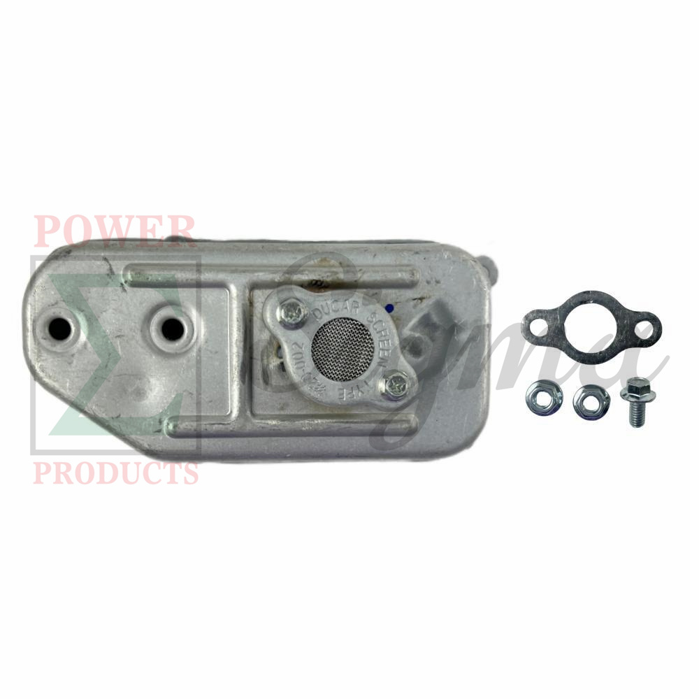 Exhaust Muffler Replacement for Westinghouse iGen1500c Inverter Generator, 56cc Engine, 1000W / 1500W Peak