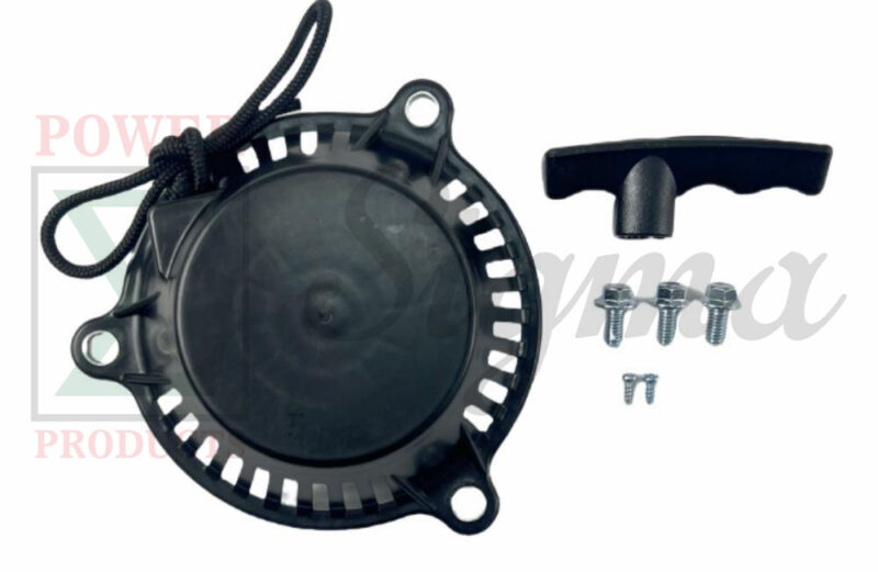 Recoil Starter w/ Handle & Bolts for Westinghouse iGen1500c Inverter Generator, 56cc, 1000W Running / 1500W Peak